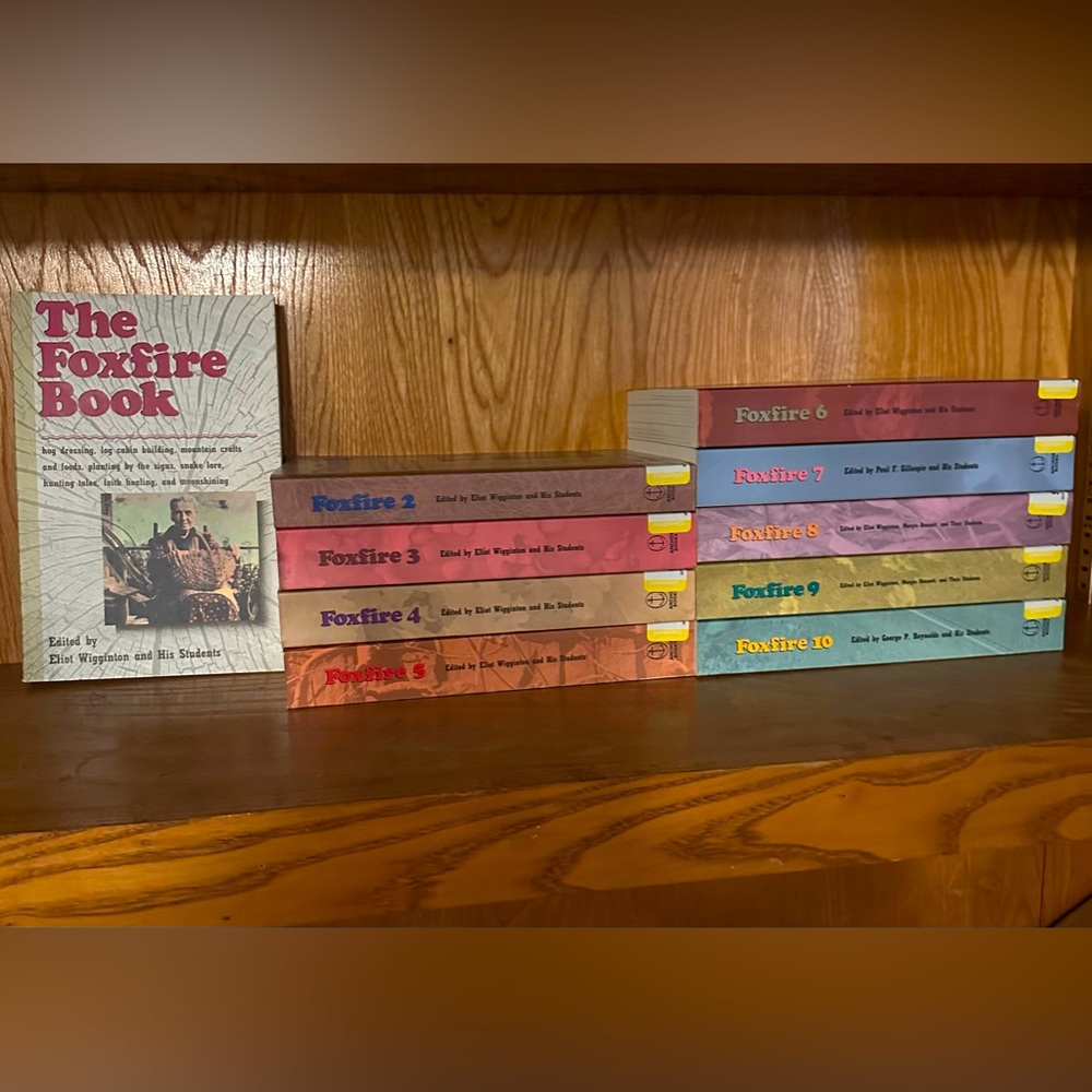 Complete set of Foxfire Books Vol 1-10. Selling for $200+ online and instore.
